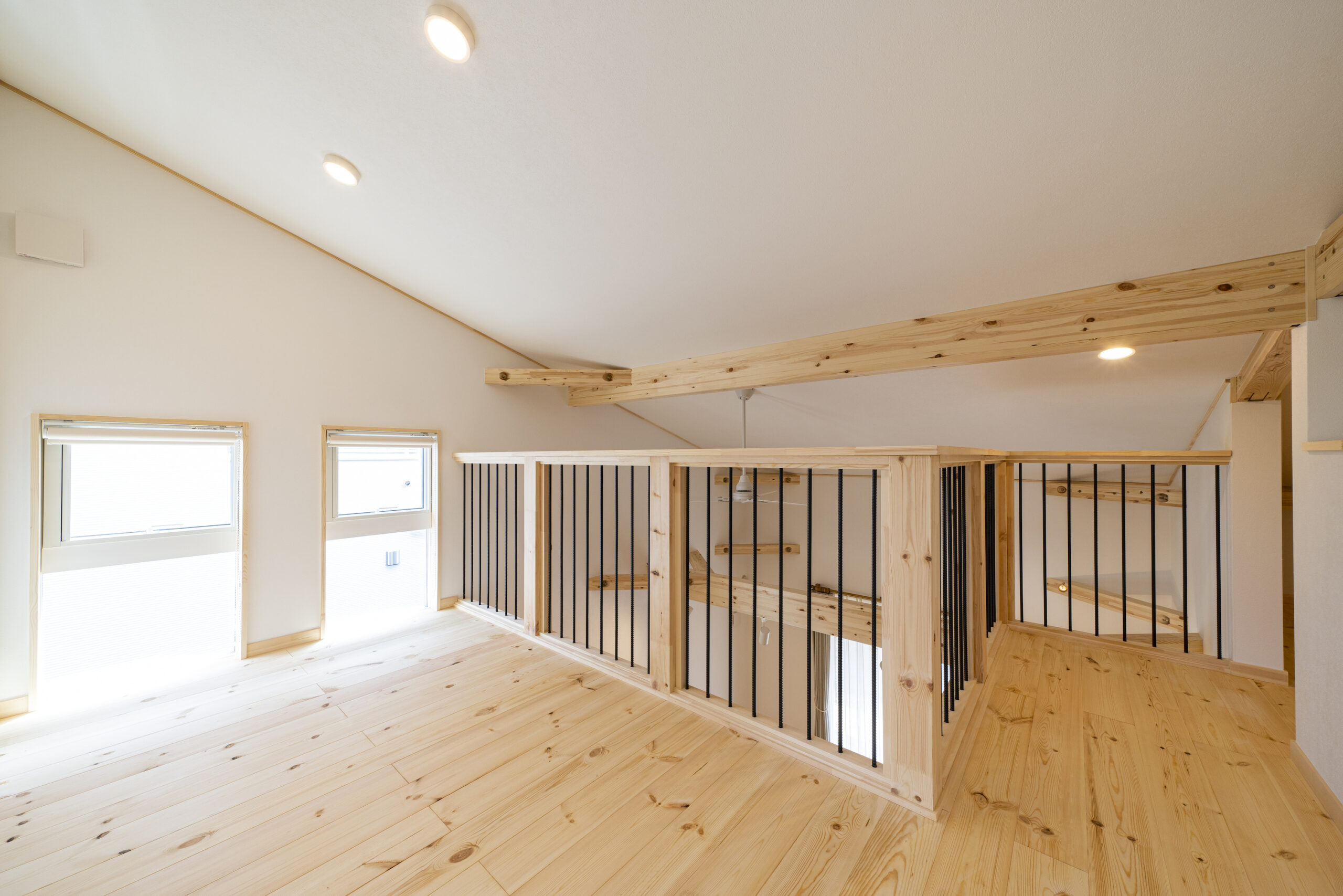 福岡県久留米市の注文住宅会社 BinO KURUME LOAFERの2階フリースペース施工事例画像